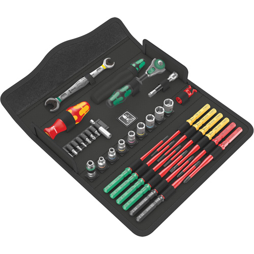 Kraftform Kompakt W 2 Maintenance Tool Kit, 35 Pcs, 1/4" Drive Size