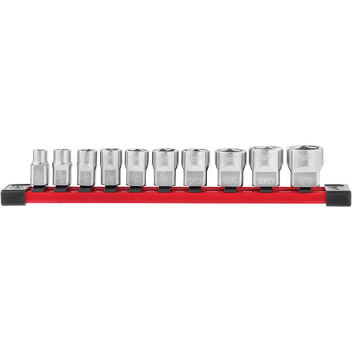 SAE Sockets with Four Flat™ Sides, 10 Pcs, 3/8" Drive Size