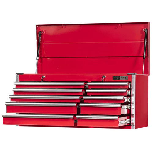 PMC4210 Pro Series Mechanic’s Chest, 40-3/10" W, 10 Drawers, Red