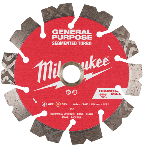 DIAMOND MAX™ Segmented Turbo General Purpose Diamond Blade