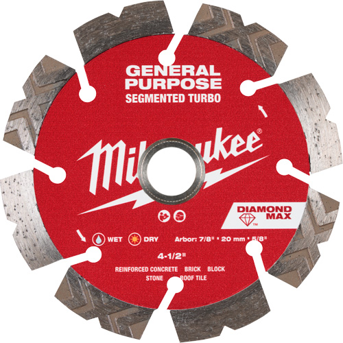 DIAMOND MAX™ Segmented Turbo General Purpose Diamond Blade