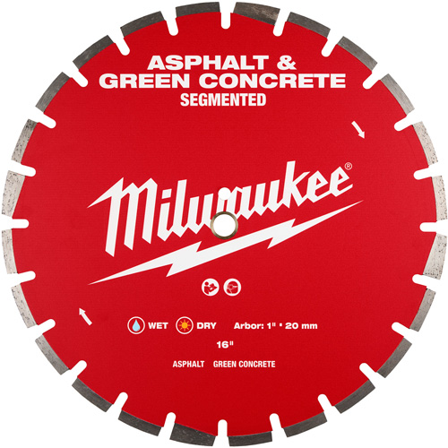 Asphalt & Green Concrete Segmented Diamond Blade