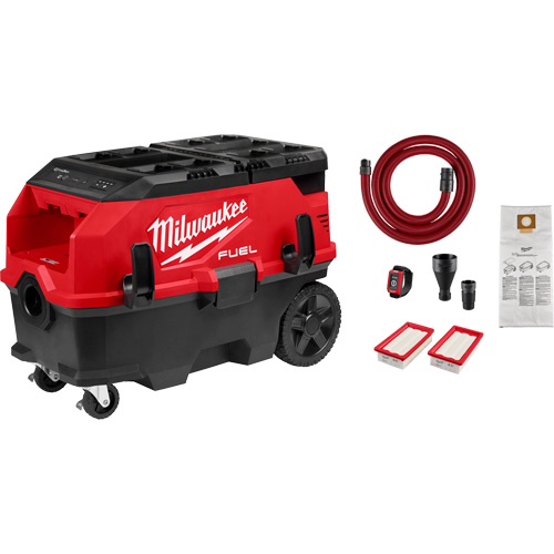 M18 FUEL™ PACKOUT™ 9 Gallon Dual-Battery Dust Extractor with VACLINK™, 27-3/4" x 16-3/4" x 19"