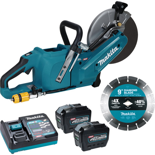 40Vmax XGT Brushless Power Cutter with 8.0Ah Batteries Kit, 9", 40 V