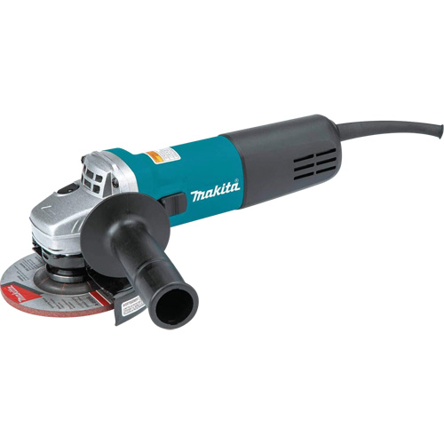 Angle Grinder with AC/DC Thumb Switch, 4-1/2", 120 V, 7.5 A, 11000 RPM