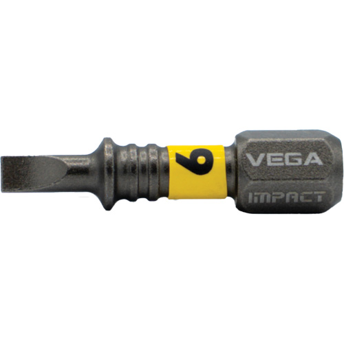 Impactech® Insert Bit, Slot, 6F-8R, 1/4" Drive