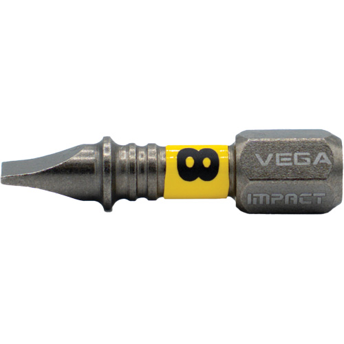 Impactech® Insert Bit, Slot, 8F-10R, 1/4" Drive