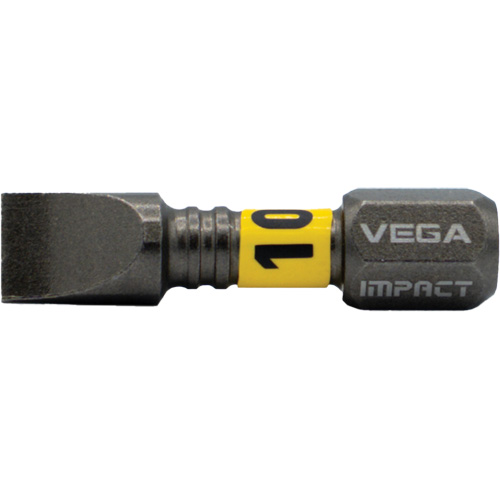 Impactech® Insert Bit, Slot, 10F-12R, 1/4" Drive