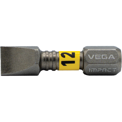 Impactech® Insert Bit, Slot, 12F-14R, 1/4" Drive