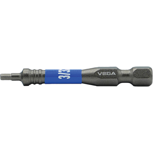 Impactech® Power Bit, Hex, 3/32" Tip, 1/4" Drive Size, 2" Length