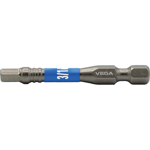 Impactech® Power Bit, Hex, 3/16" Tip, 1/4" Drive Size, 2" Length