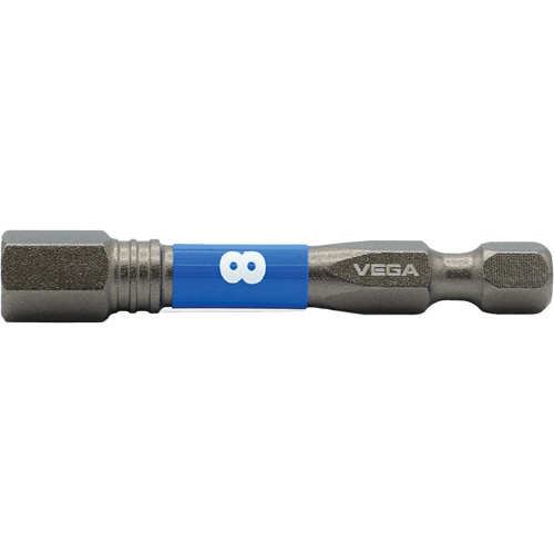 Impactech® Power Bit, Hex, 8 mm Tip, 1/4" Drive Size, 2" Length