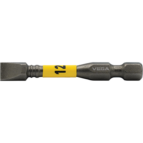 Impactech® Power Bit, Slot, 12F-14R Tip, 1/4" Drive Size, 2" Length