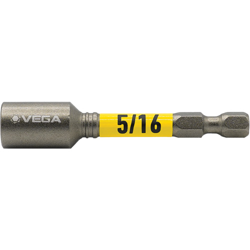 Impactech® Nut Driver, 5/16" Tip, 1/4" Drive, 2-9/16" L, Magnetic