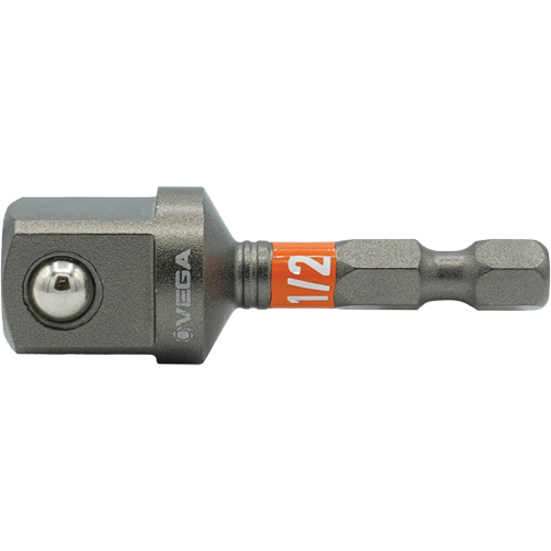 Impactech® Impact Socket Adapter, 1/4" Drive Size, 1/2" Male Size, 2" L