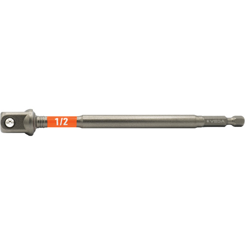 Impactech® Impact Socket Adapter, 1/4" Drive Size, 1/2" Male Size, 6" L