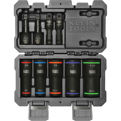 2-in-1 Impact Flip Socket Set, 5 Pcs, Impact