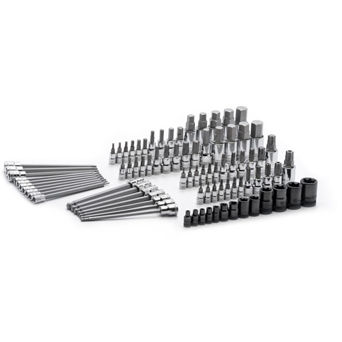 SAE/Metric Bit Set, External Torx®/Hex/Hex Ball/Torx®/Torx® Tamper, 1/4"/3/8"/1/2" Drive, 84 Pcs