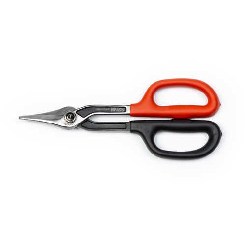 Duckbill Pattern Tinner Snips, 2" Cut Length, Straight Cut