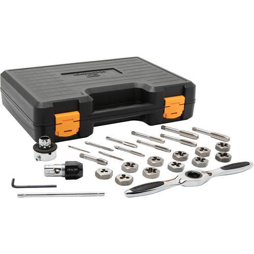 Metric Ratcheting Tap & Die Set, 27 Pieces