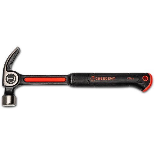 Curve Claw Hammer, 20 oz., Solid Steel Handle, 14-73/100" L
