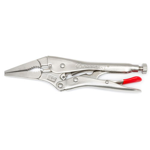 Locking Pliers with Wire Cutter, 9" Length, Long Nose