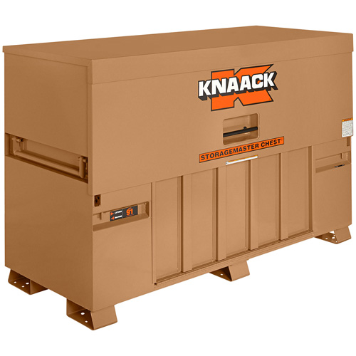 Model 91 Piano Box with 2 Padlocks, 72" W x 30" D x 49" H, Tan