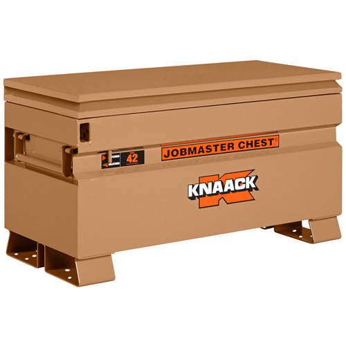 Model 42 Jobsite Chest with Padlock, 42" x 19" x 23-3/8", Steel, Tan
