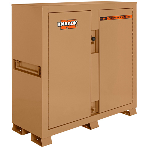 Model 111 Jobsite Cabinet with Padlock, Steel, 47.5 Cubic Feet, Tan