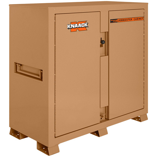 Model 112 Jobsite Cabinet with Padlock, Steel, 54.9 Cubic Feet, Tan