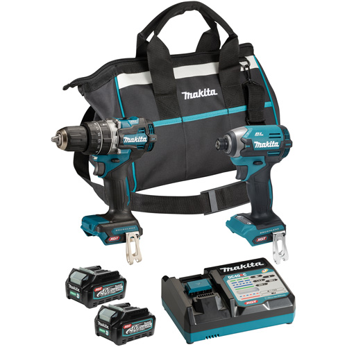 40Vmax XGT Brushless Cordless Impact Driver & Hammer Drill/Driver Tool Kit, 40 V