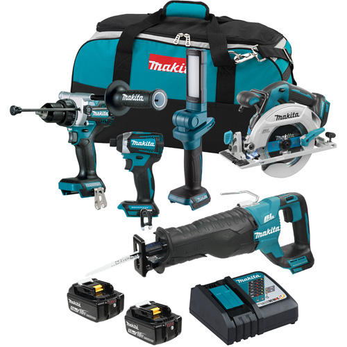LXT Brushless Cordless 5 Tool Combo Kit, 18 V