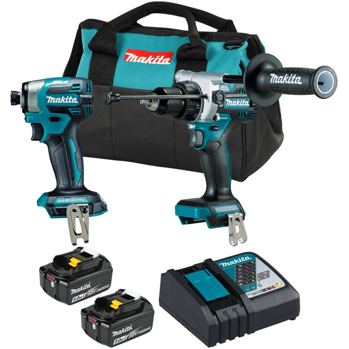 LXT Brushless Cordless Impact Driver & Hammer Drill/Driver Combo Kit, 18 V