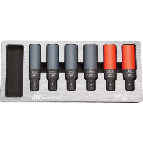 SAE/Metric Lug Nut Impact Socket Set, 6 Pcs, Impact
