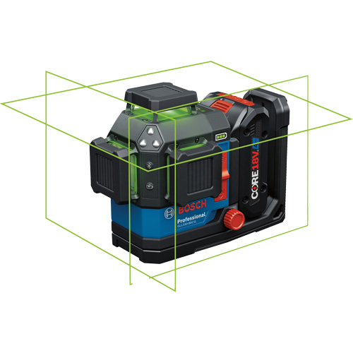 360º Connected Green-Beam Three-Plane Leveling and Alignment Laser