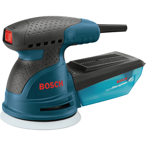 Single-Speed Palm Random Orbit Sander/Polisher, 5" Sand Paper, 2.5 A, 120 V