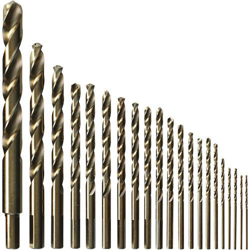 Drill Bit Set, 21 Pieces, Cobalt