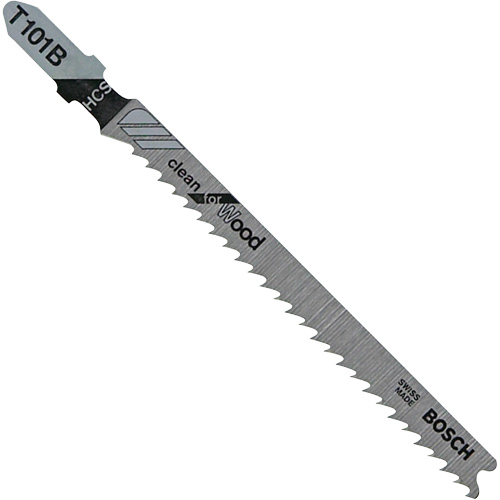 Jigsaw Blade, Carbon Steel, T-Shank, 4" L, 10 TPI