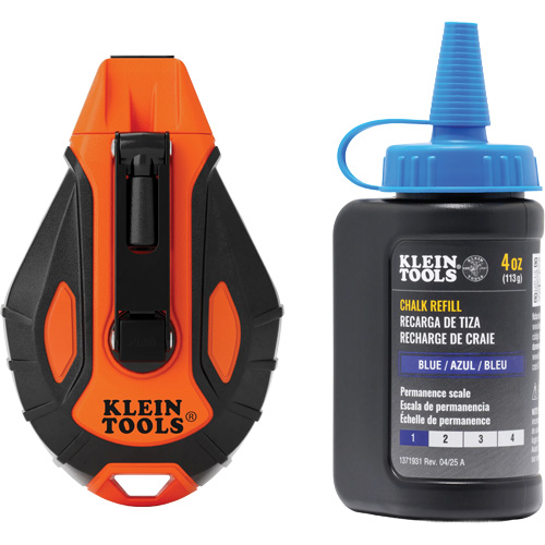Smooth Retractable Chalk Reel with Chalk Refill