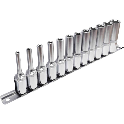 External TORX® Socket Set, 12 Pcs, 3/8" Drive Size, Deep