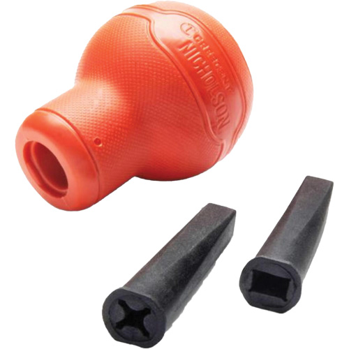 Short Round File Handle with Inserts