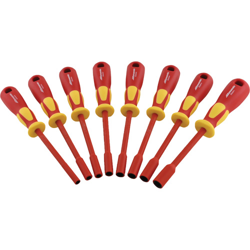 Metric Insulated Nut Driver Set, 1000 V, 8 Pcs