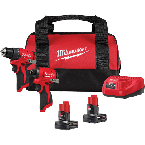 M12™ Subcompact Brushless 2-Tool Combo Kit, Lithium-Ion, 12 V