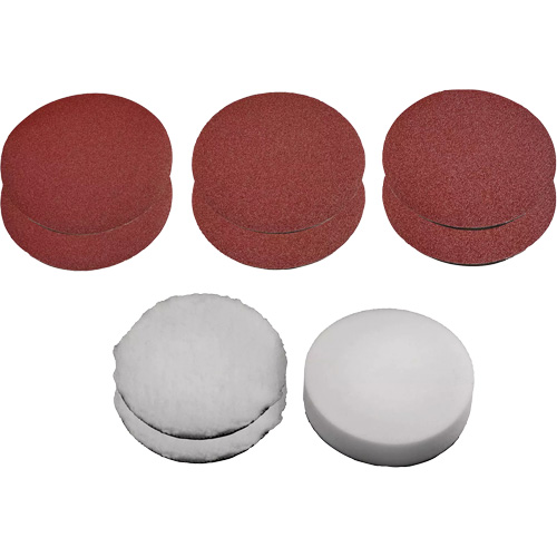 9-Piece Polishing & Sanding Kit, 7" Dia.