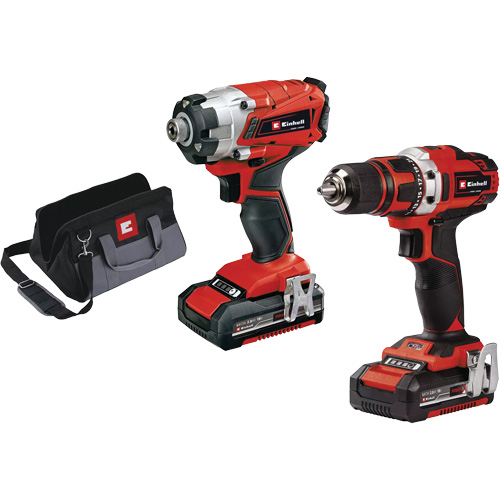 Cordless 1/2” Drill/Driver & 1/4” Impact Kit, 18 V