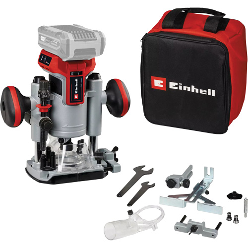 Professional Cordless Compact Router with Fixed Base & Plunge Base (Tool Only)