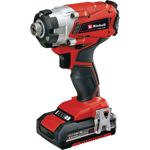 Cordless Impact Driver Kit, 1/4", 1240 in-lbs Max. Torque, 18 V, Lithium-Ion