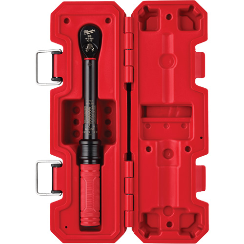Torque Wrench, Click, 3/8" Square Drive, 5.6 - 28.2 N.m/50 - 250 in-lbs