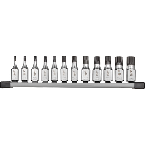 Bit Socket Set with FOUR FLAT™ sides, Triple Square, 3/8" Drive, 12 Pcs