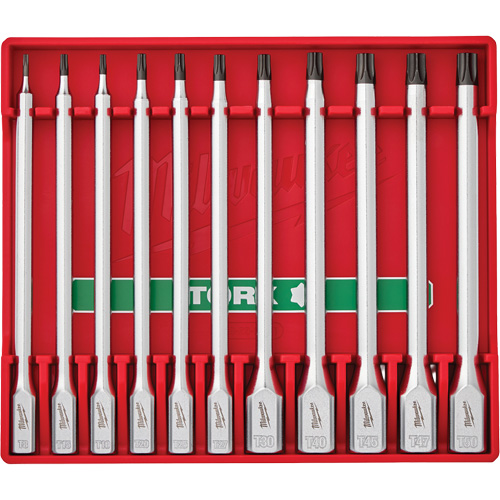 Long Bit Socket Set, Torx®, 1/4"/3/8" Drive, 11 Pcs